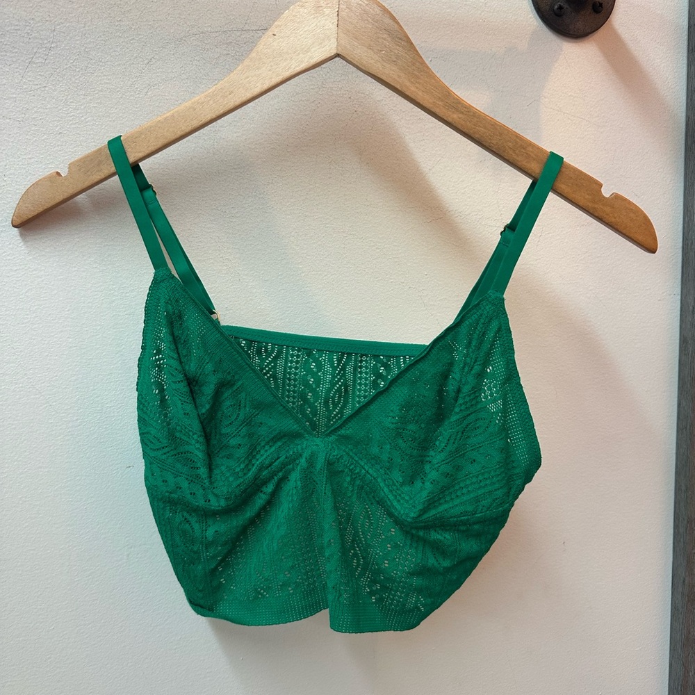 NWT Aerie Emerald Lace Bralette